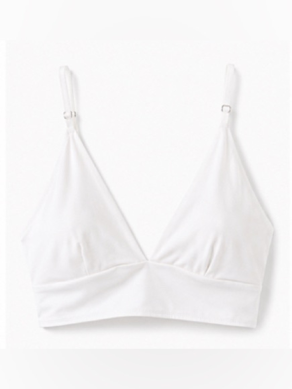 ComfortFit White Triangle Tank Bralette - Women Tops Tank Tops